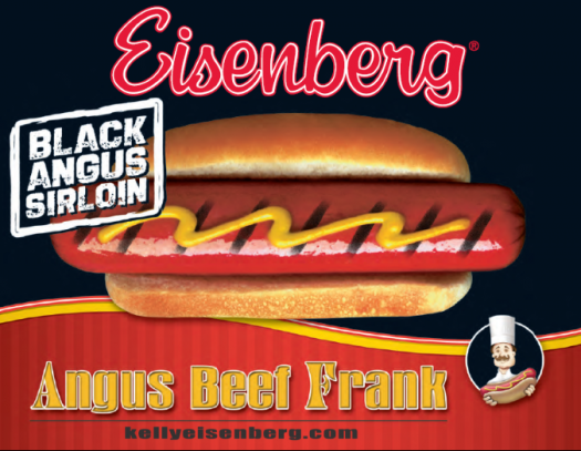 Eisenberg Gourmet All Beef Hot Dog, 80 Ounce 